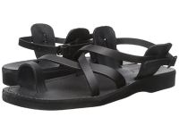 Cheap Jerusalem Sandals Toe Ring Sandals for Men - The Good Shepherd Buckle - Mens - Black Online